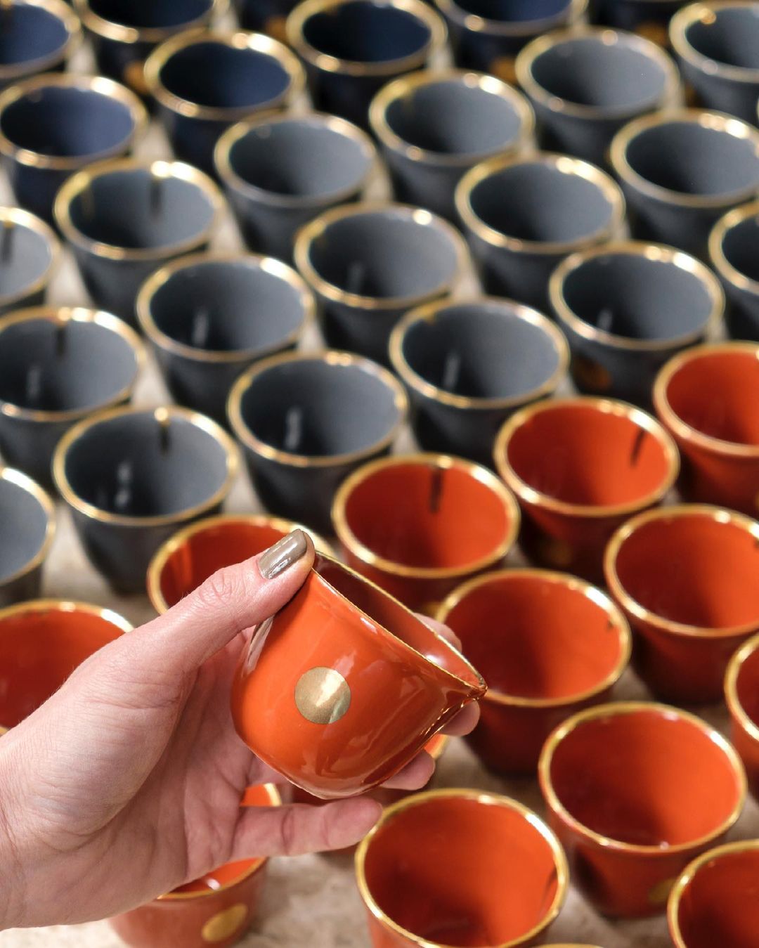 Double Espresso Becher 2er Set - Terracotta - THE COTTON COMPANY