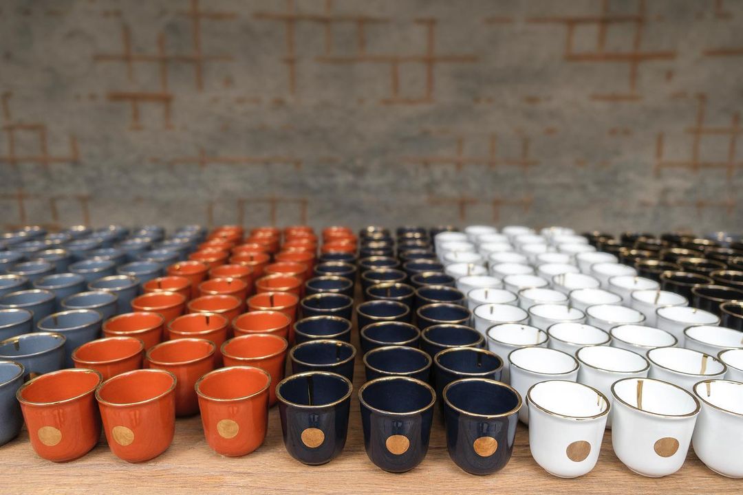 Single Espresso Becher 2er Set - Terracotta - THE COTTON COMPANY